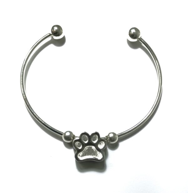 Pulsera de plata para cenizas de 60 mm con patita de 14x15 mm - Imagen 3