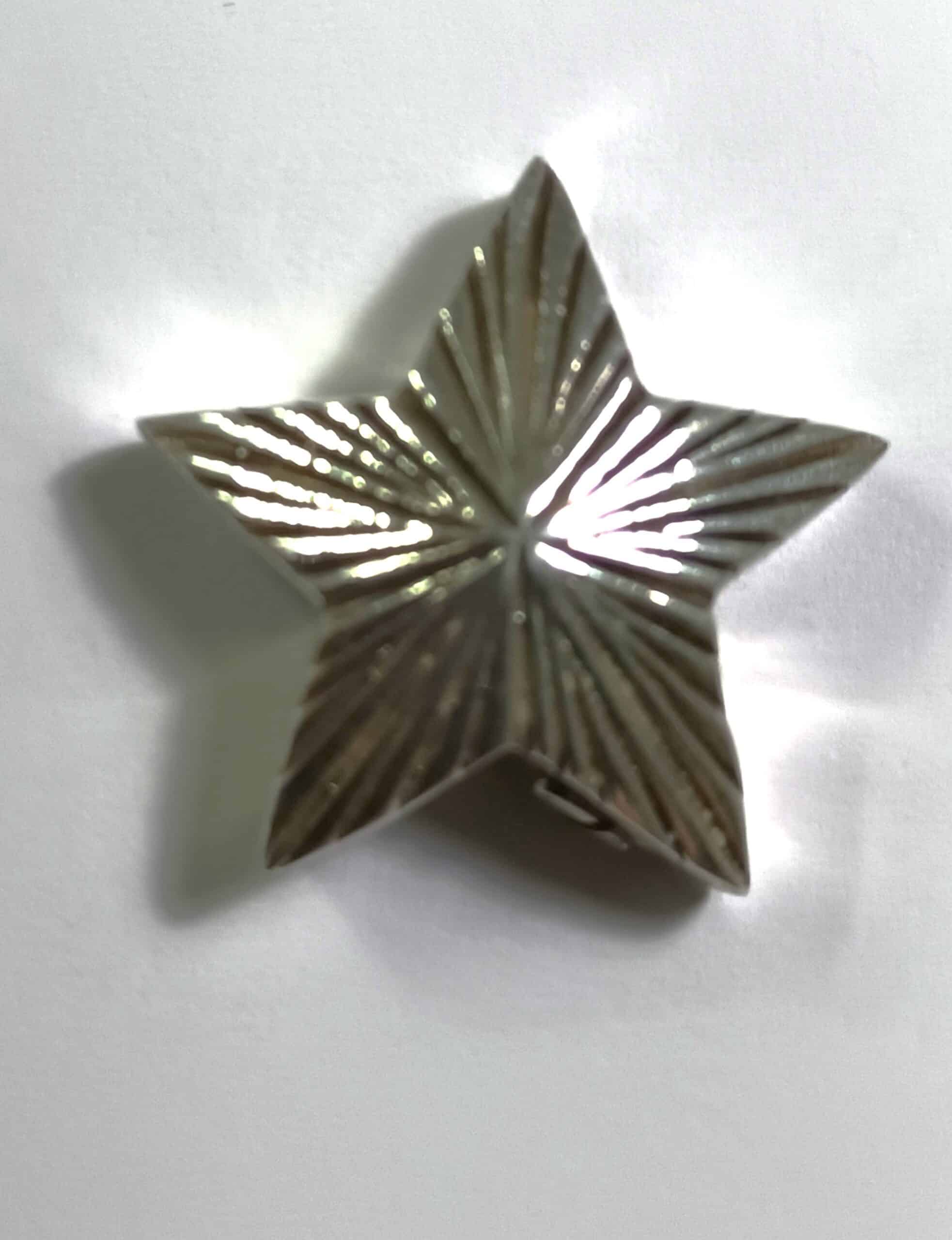 Colgante para Cenizas de Plata en Forma de Estrella de Punta de Diamante - Joyas de Recuerdo
