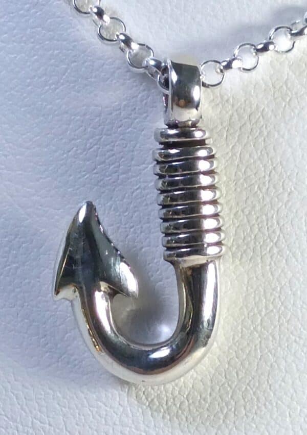 Colgante para cenizas de plata anzuelo 24x14 mm P-1126