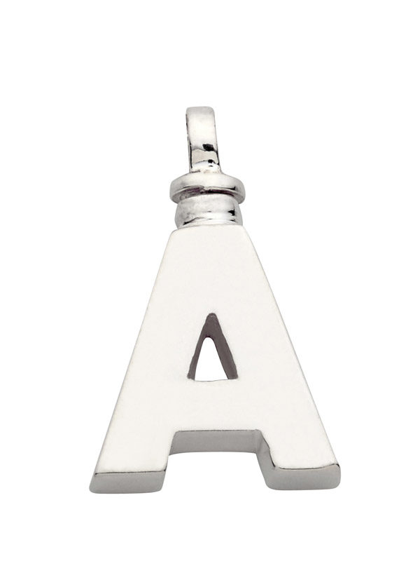 Colgante para cenizas de plata con inicial personalizada 20mm. - Imagen 2