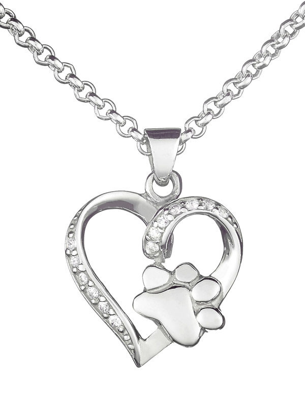 Colgante para cenizas corazón y huella 20x20 mm P-1150 - Imagen 2