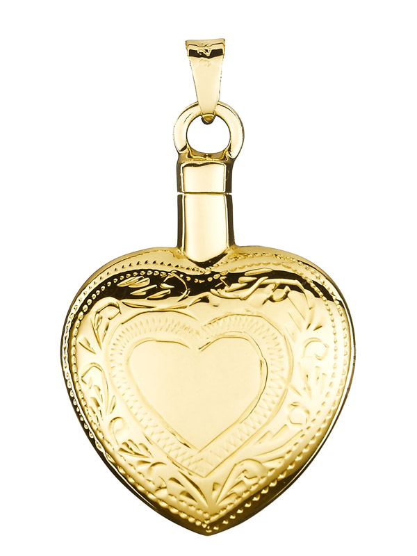Molestia Facturable Exquisito Colgante cenizas "Corazón tallado" oro BO-1106 - COLGANTES PARA CENIZAS |  Joyas para cenizas. Calidad garantizada
