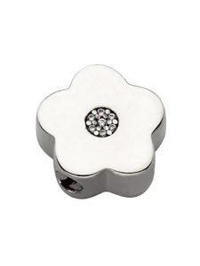 Colgante Flor 5 hojas con piedras circonitas