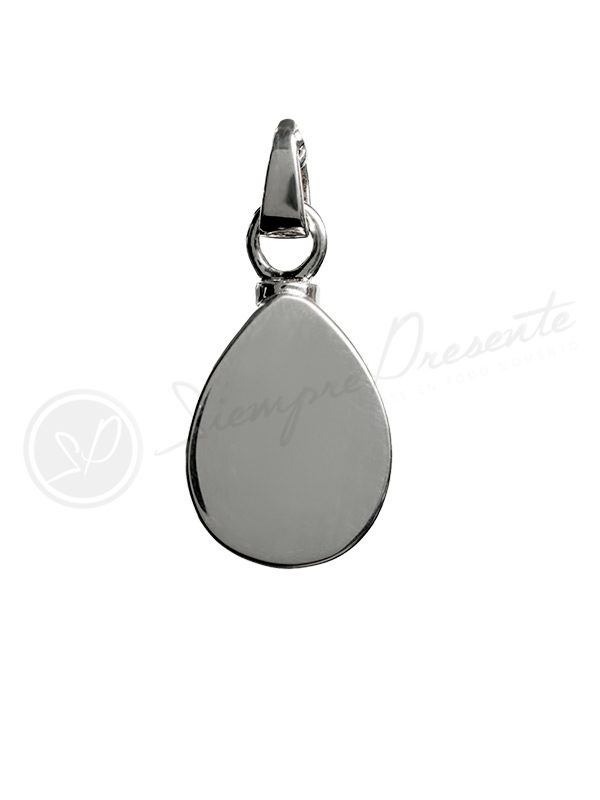 Colgante para cenizas lágrima de plata
