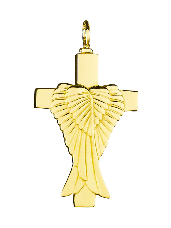 Colgante de oro para cenizas Alas