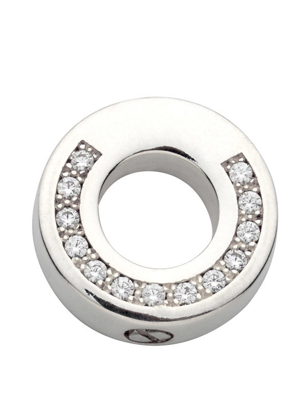 Colgante para cenizas Ring con piedras circonitas