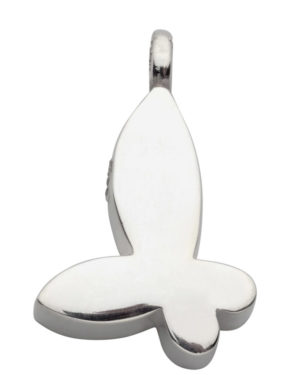 colgante para cenizas mariposa en plata