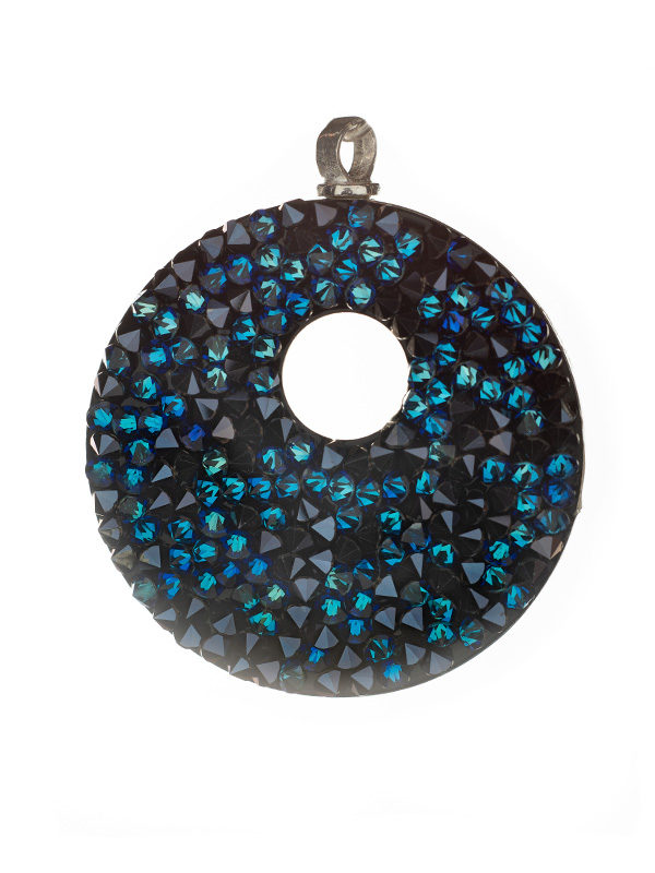 colgante para cenizas Swarovski azul
