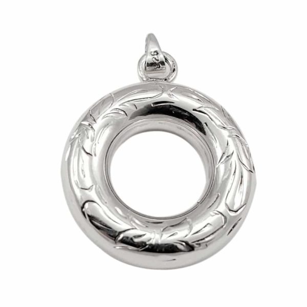 colgante para cenizas de plata circulo de la vida