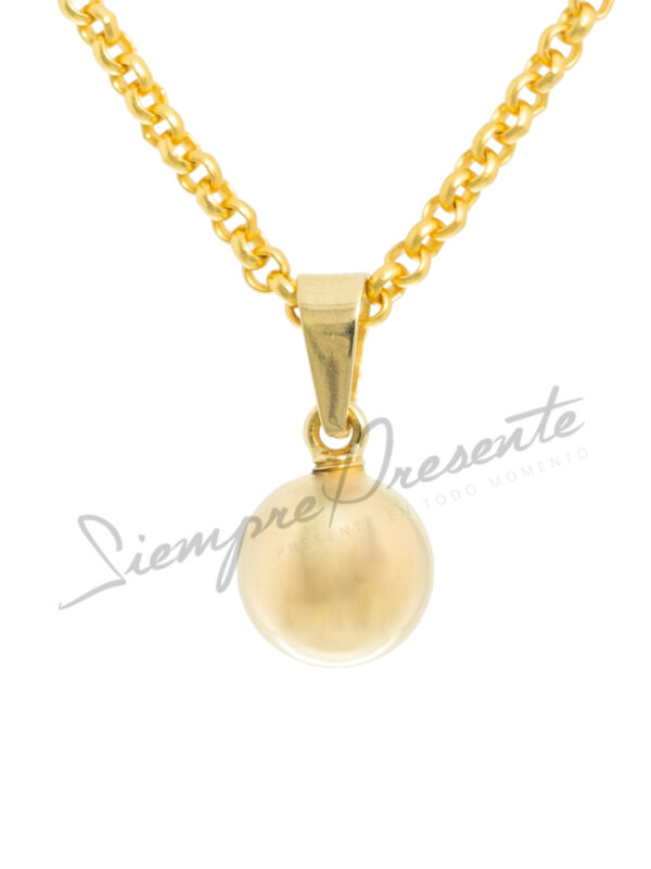 colgante para cenizas de oro