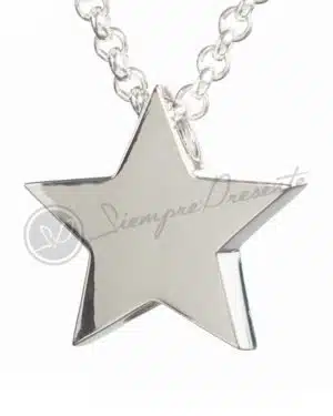 Colgante Estrella de Plata para Cenizas - Joyas de Recuerdo en Plata 925