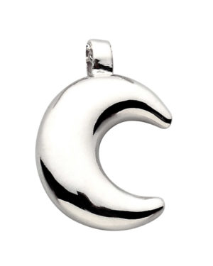 colgante de plata para cenizas luna