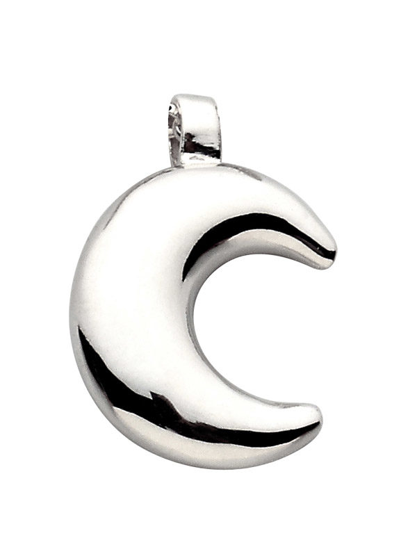 colgante de plata para cenizas luna